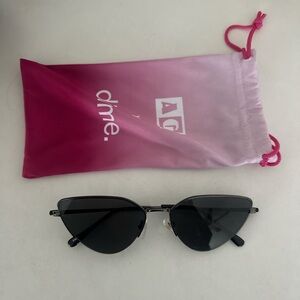 Dime Black Cat-Eye Sunglasses
